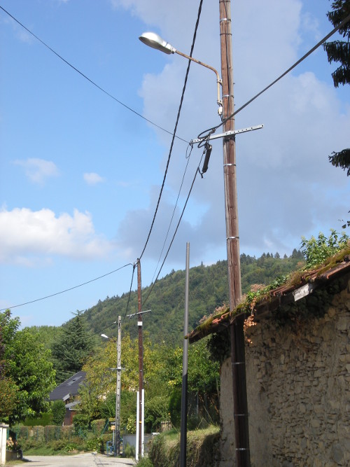 Réseaux électriques Villaroux commune de Savoie